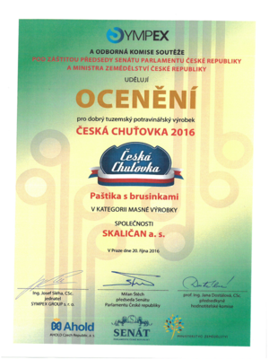 Paštika s brusinkami