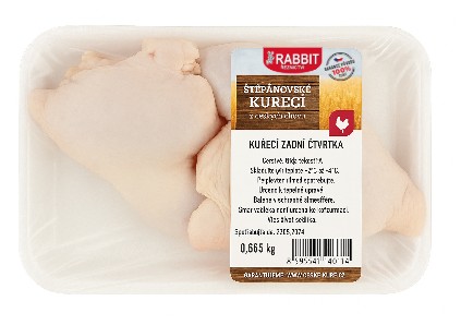 Kuřecí zadní čtvrtka mražená nekalibrovaná - tácek a fólie
