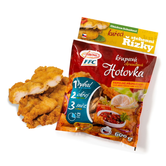 Kuřecí stehenní řízky 600g mražené