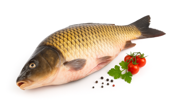 Kapr kuchaný s hlavou chlazený