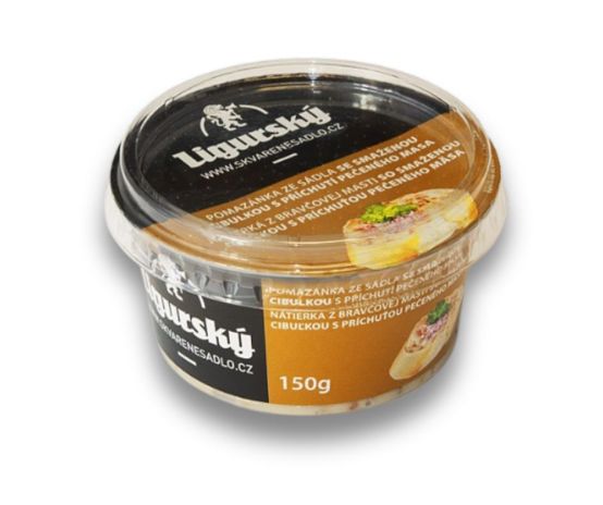 Škvarková pomazánka se smaženou cibulkou s příchutí pečeného masa 150g