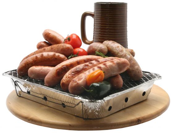 Grilovací klobása s parmezánem